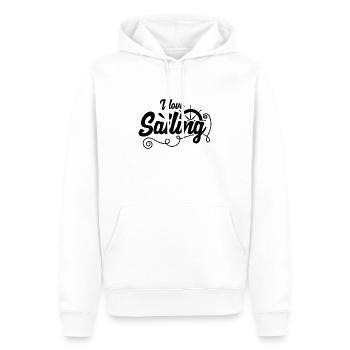 Voilier voile voilier voilier voilier école de voile - Sweat à capuche Premium bio Homme - blanc - Devant - Nico (187cm)