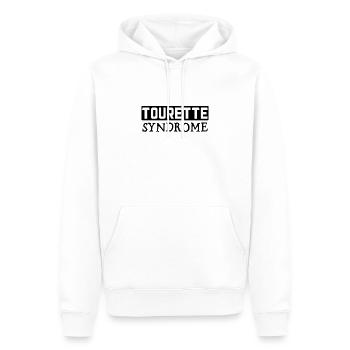 Tourette Syndrom - Männer Premium Bio Hoodie - Weiß - Vorne - Nico (187cm)