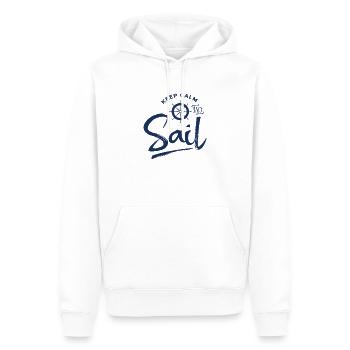 Yachtswoman - Men’s Premium Organic Hoodie - white - Front - Nico (187cm)