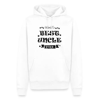 Onkel - Männer Premium Bio Hoodie - Weiß - Vorne - Nico (187cm)