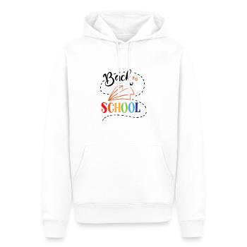 Back to school für Jungs und Mädchen - Männer Premium Bio Hoodie - Weiß - Vorne - Nico (187cm)