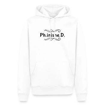 Doktorarbeit Promotion Fertig - Männer Premium Bio Hoodie - Weiß - Vorne - Nico (187cm)