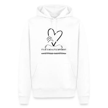 Trisomie 21 Down Syndrom Geschenk Geburt - Männer Premium Bio Hoodie - Weiß - Vorne - Nico (187cm)