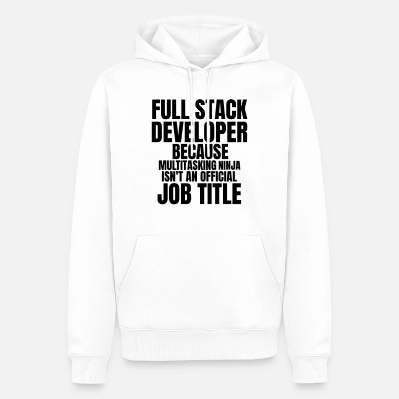 Informatiker Software Entwickler - Männer Premium Bio Hoodie - Weiß