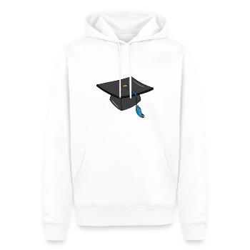 Doktorhut Student Doktor Studium Abitur Abschluss - Männer Premium Bio Hoodie - Weiß - Vorne - Nico (187cm)