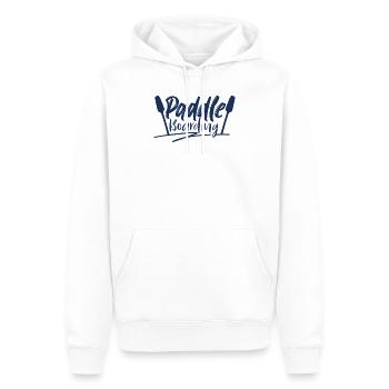 Planche de surf - Sweat à capuche Premium bio Homme - blanc - Devant - Nico (187cm)