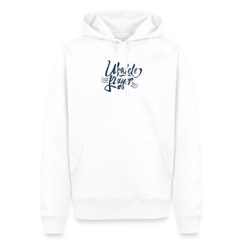 Ukulele - Männer Premium Bio Hoodie - Weiß - Vorne - Nico (187cm)