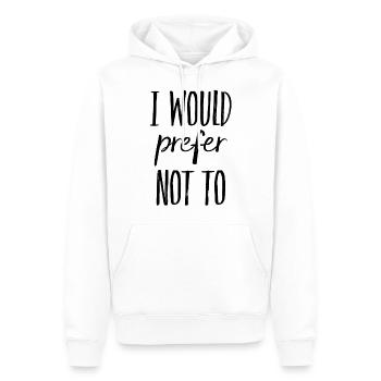 Nein Danke - Männer Premium Bio Hoodie - Weiß - Vorne - Nico (187cm)