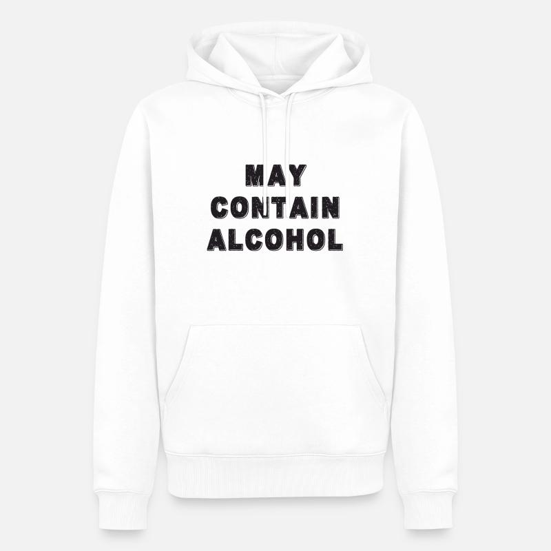 Trinkspruch - Männer Premium Bio Hoodie - Weiß