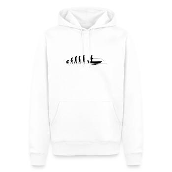 Evolution Fisher | Evolution Angler - Sweat à capuche Premium bio Homme - blanc - Devant - Nico (187cm)