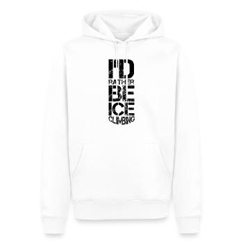 Escalade de glace Patinage Patinage Patinoire Patineur De glace - Sweat à capuche Premium bio Homme - blanc - Devant - Nico (187cm)