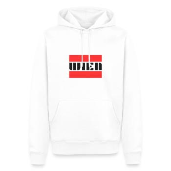 Vienne! - Sweat à capuche Premium bio Homme - blanc - Devant - Nico (187cm)