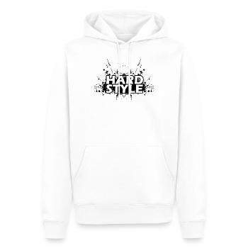 Hardstyle - Sweat à capuche Premium bio Homme - blanc - Devant - Nico (187cm)