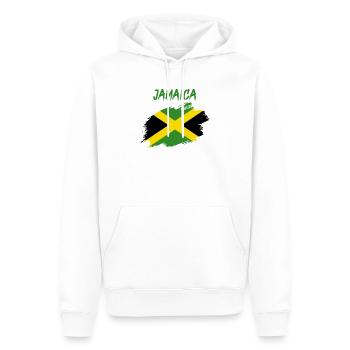 Jamaïque drapeau jamaïcain drapeau reggae caraïbes - Sweat à capuche Premium bio Homme - blanc - Devant - Nico (187cm)
