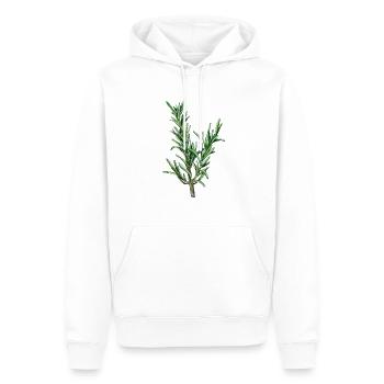 Rosmarin, Rosmarinus Officinalis - Männer Premium Bio Hoodie - Weiß - Vorne - Nico (187cm)
