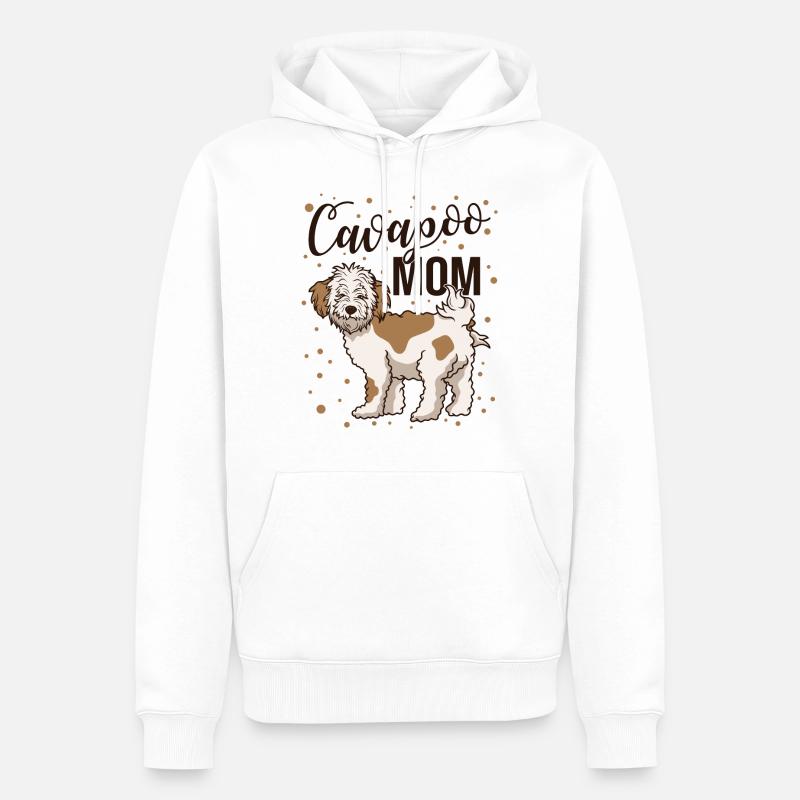 Cavapoo Mamma-nette Hundebesitzer-Haustier-Liebhaber-Grafik - Männer Premium Bio Hoodie - Weiß