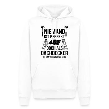 Handwerker Dachdecker - Männer Premium Bio Hoodie - Weiß - Vorne - Nico (187cm)