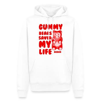 Les ours gommeux du diabète m'ont sauvé la vie à nouveau - Sweat à capuche Premium bio Homme - blanc - Devant - Nico (187cm)