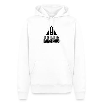 Anti 5G 5G Strahlung Gegner Funk Mobilfunk - Männer Premium Bio Hoodie - Weiß - Vorne - Nico (187cm)