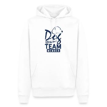 Dog Rescue Savior Team Dog rescue chiens de rue - Sweat à capuche Premium bio Homme - blanc - Devant - Nico (187cm)