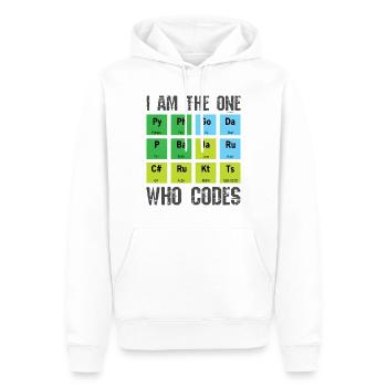 Programmierer - Männer Premium Bio Hoodie - Weiß - Vorne - Nico (187cm)