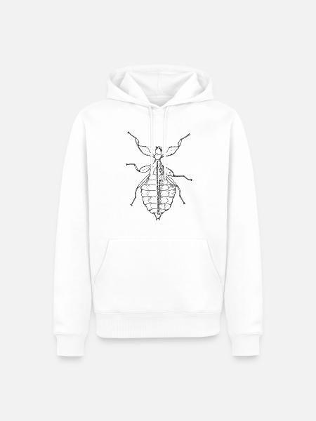 Walking Leaf - Phylliidae - Ghost Scarecrow - Men’s Premium Organic Hoodie - white