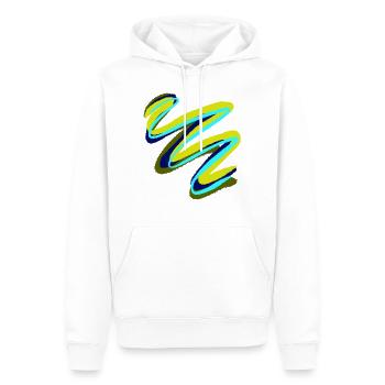 Cadeau de peintre - Sweat à capuche Premium bio Homme - blanc - Devant - Nico (187cm)
