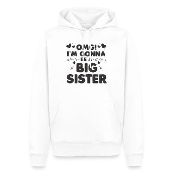 Schwester Baby Geburt Geschenk Familie Bruder - Männer Premium Bio Hoodie - Weiß - Vorne - Nico (187cm)