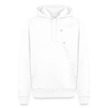 Ich liebe Dich - Liebe Dich selbst - Männer Premium Bio Hoodie - Weiß - Vorne - Nico (187cm)