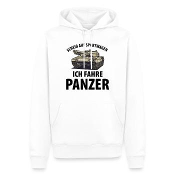 Panzer Tank Tiger Militär Geschenk - Männer Premium Bio Hoodie - Weiß - Vorne - Nico (187cm)