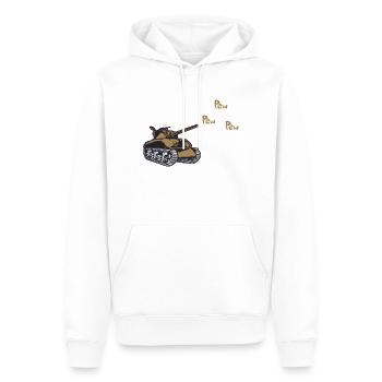 Panzer Tank Tiger Militär Geschenk - Männer Premium Bio Hoodie - Weiß - Vorne - Nico (187cm)