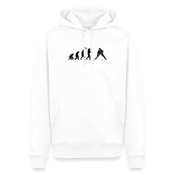Eishockey Evolution Ice Hockey Evo Hockeyspieler - Männer Premium Bio Hoodie - Weiß - Vorne - Nico (187cm)