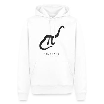 Pi dinosaure math - Sweat à capuche Premium bio Homme - blanc - Devant - Nico (187cm)