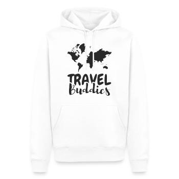 Reise Buddies Reisen - Männer Premium Bio Hoodie - Weiß - Vorne - Nico (187cm)
