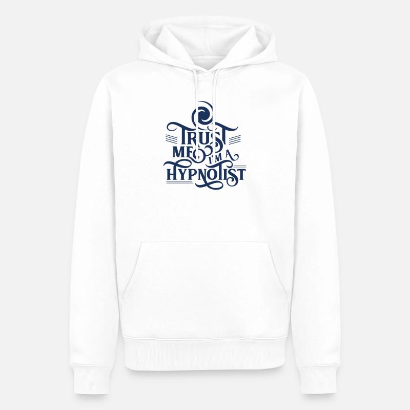 Hypnotiseur d'équipe Hypnotique Hypnotiser Hypnose - Sweat à capuche Premium bio Homme - blanc