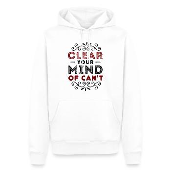 Mindset - Männer Premium Bio Hoodie - Weiß - Vorne - Nico (187cm)