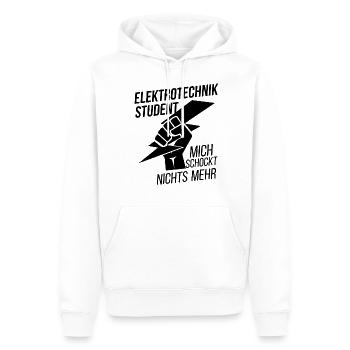 Elektrotechnik Student - Männer Premium Bio Hoodie - Weiß - Vorne - Nico (187cm)