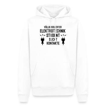 Elektrotechnik Student - Männer Premium Bio Hoodie - Weiß - Vorne - Nico (187cm)