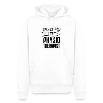 Pratique de physiothérapie physiothérapeute en équipe - Sweat à capuche Premium bio Homme - blanc - Devant - Nico (187cm)