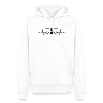 Helicopter - Men’s Premium Organic Hoodie - white - Front - Nico (187cm)