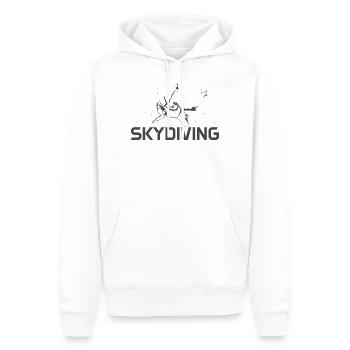 Parachutisme Vol Sports extrêmes - Sweat à capuche Premium bio Homme - blanc - Devant - Nico (187cm)