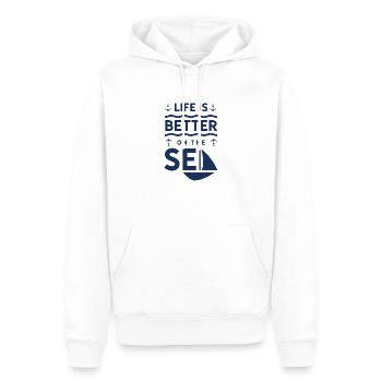 Segelboot Segler Segelyacht Kapitän Segeln Segel - Männer Premium Bio Hoodie - Weiß - Vorne - Nico (187cm)