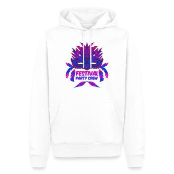 Festivals d'équipe de fête de festival - Sweat à capuche Premium bio Homme - blanc - Devant - Nico (187cm)