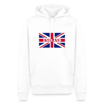England Flagge - Männer Premium Bio Hoodie - Weiß - Vorne - Nico (187cm)
