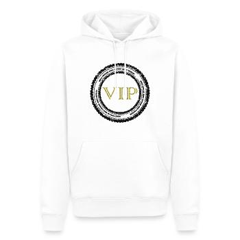 VIP - Sweat à capuche Premium bio Homme - blanc - Devant - Nico (187cm)