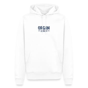 Don d'organes Don d'organes Donateur d'organes Sauveur - Sweat à capuche Premium bio Homme - blanc - Devant - Nico (187cm)