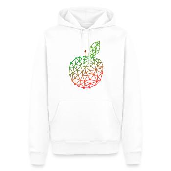 Apple - Men’s Premium Organic Hoodie - white - Front - Nico (187cm)
