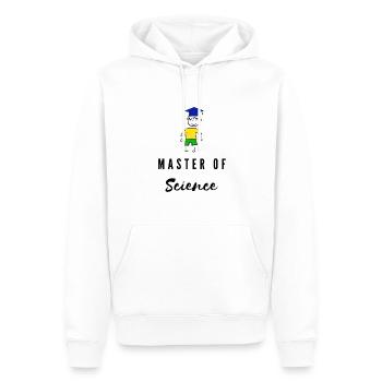 Master of Science Absolvent Uni - Männer Premium Bio Hoodie - Weiß - Vorne - Nico (187cm)
