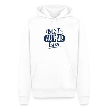 Bestes Au-pair überhaupt - Männer Premium Bio Hoodie - Weiß - Vorne - Nico (187cm)