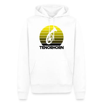 Tenorhorn Tenorhornist Blasmusik Stolz Geschenk - Männer Premium Bio Hoodie - Weiß - Vorne - Nico (187cm)
